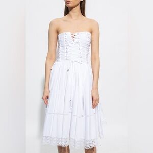 DOLCE & GABANNA White Corset Dress